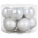 Kerstballen mix glas 10 stuks winterwit