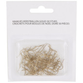 Christmas Goods kerstbalhaakjes goud 50 stuks