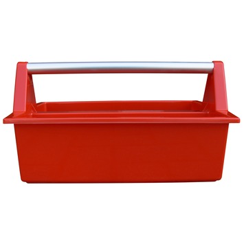 Erro spijker-/pluggenbak met aluminium beugel rood