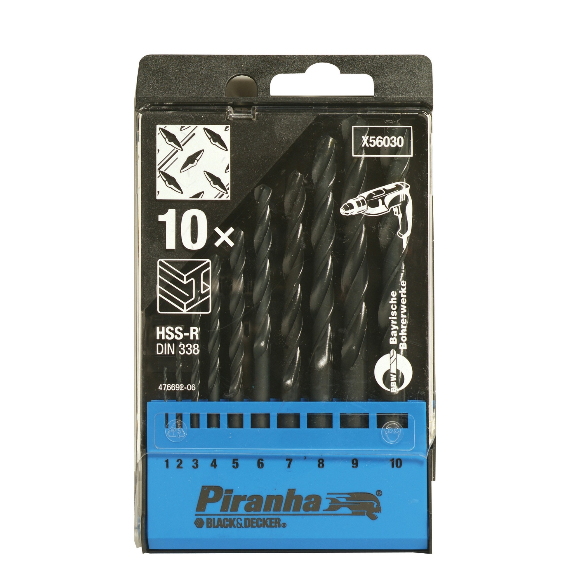 Piranha Metaalboor 1 10 Mm 10 Delig X56030 Qz piranha kopen in de aanbieding