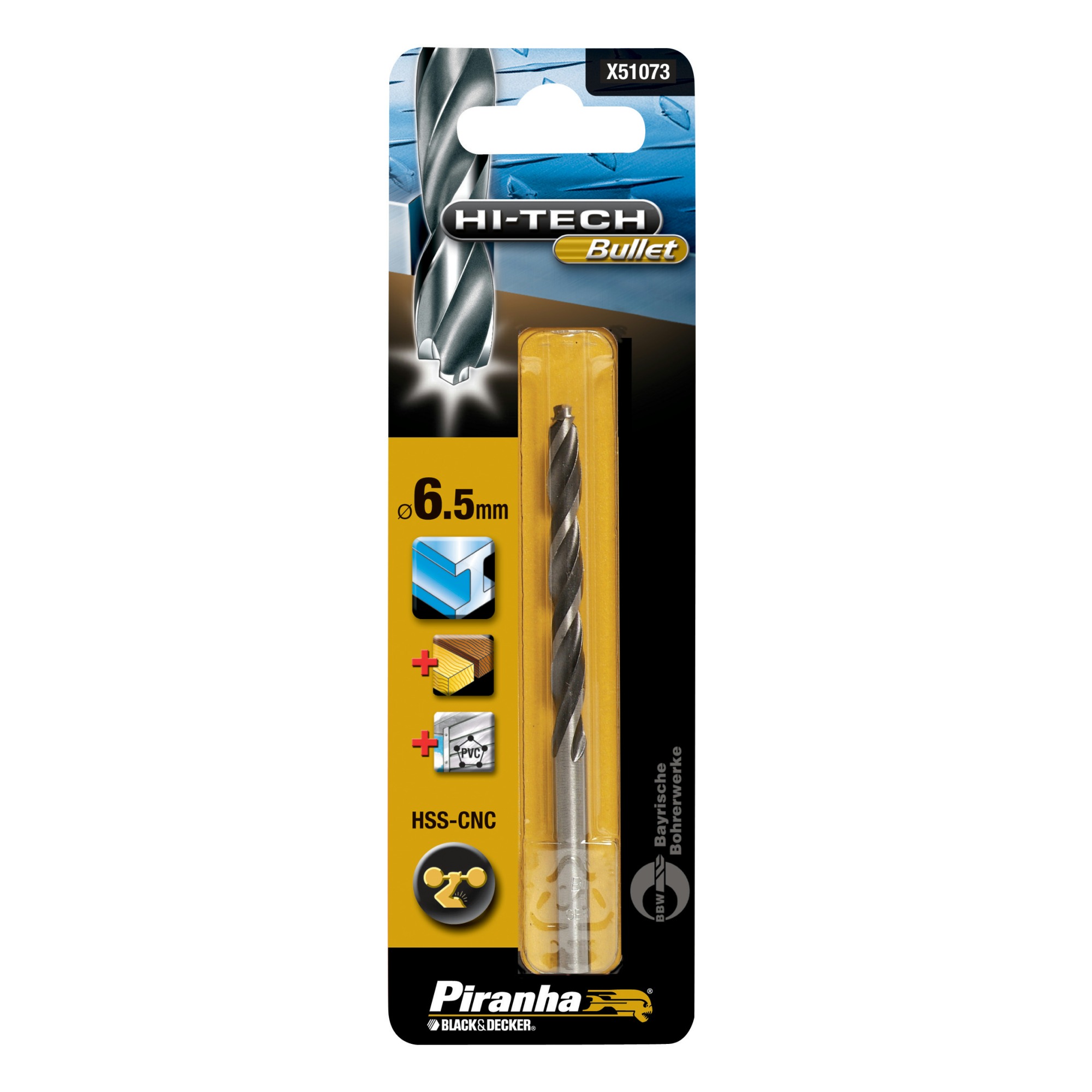 Piranha Hi Tech Bullet Metaalboor 65 Mm X51073 Qz piranha kopen in de aanbieding