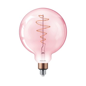 GAMMA | Philips Giant globe 40W G200 pink dimbaar kopen? alle-lampen