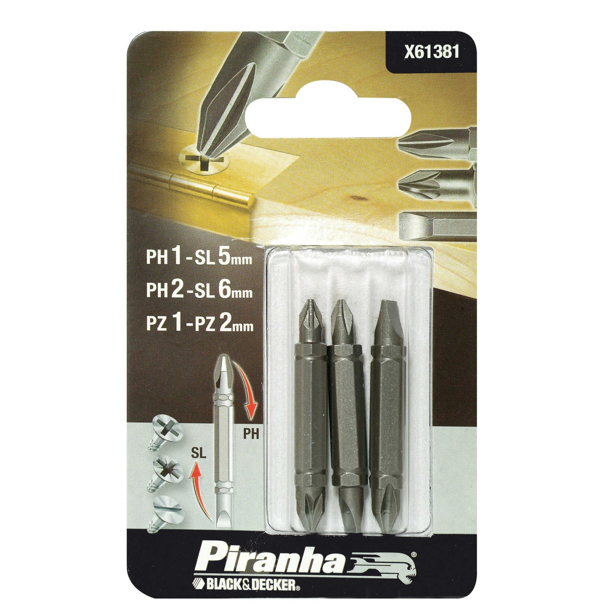 Piranha Bitset 50 Mm 3 Stuks X61381 Xj piranha kopen in de aanbieding