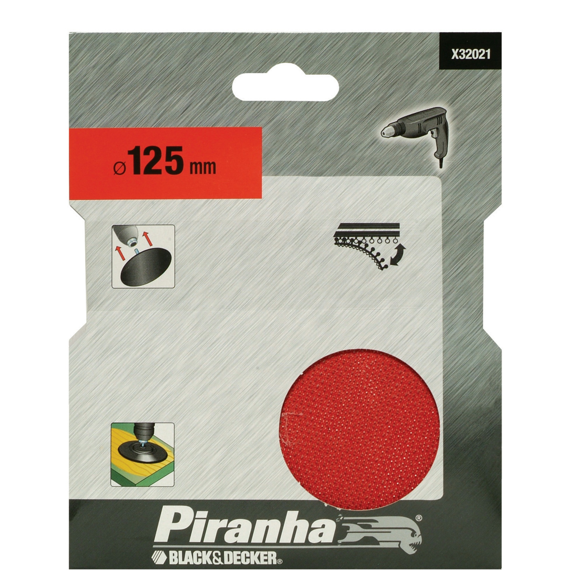 Piranha Velcro Steunschijf 125 Mm X32021 Xj piranha kopen in de aanbieding