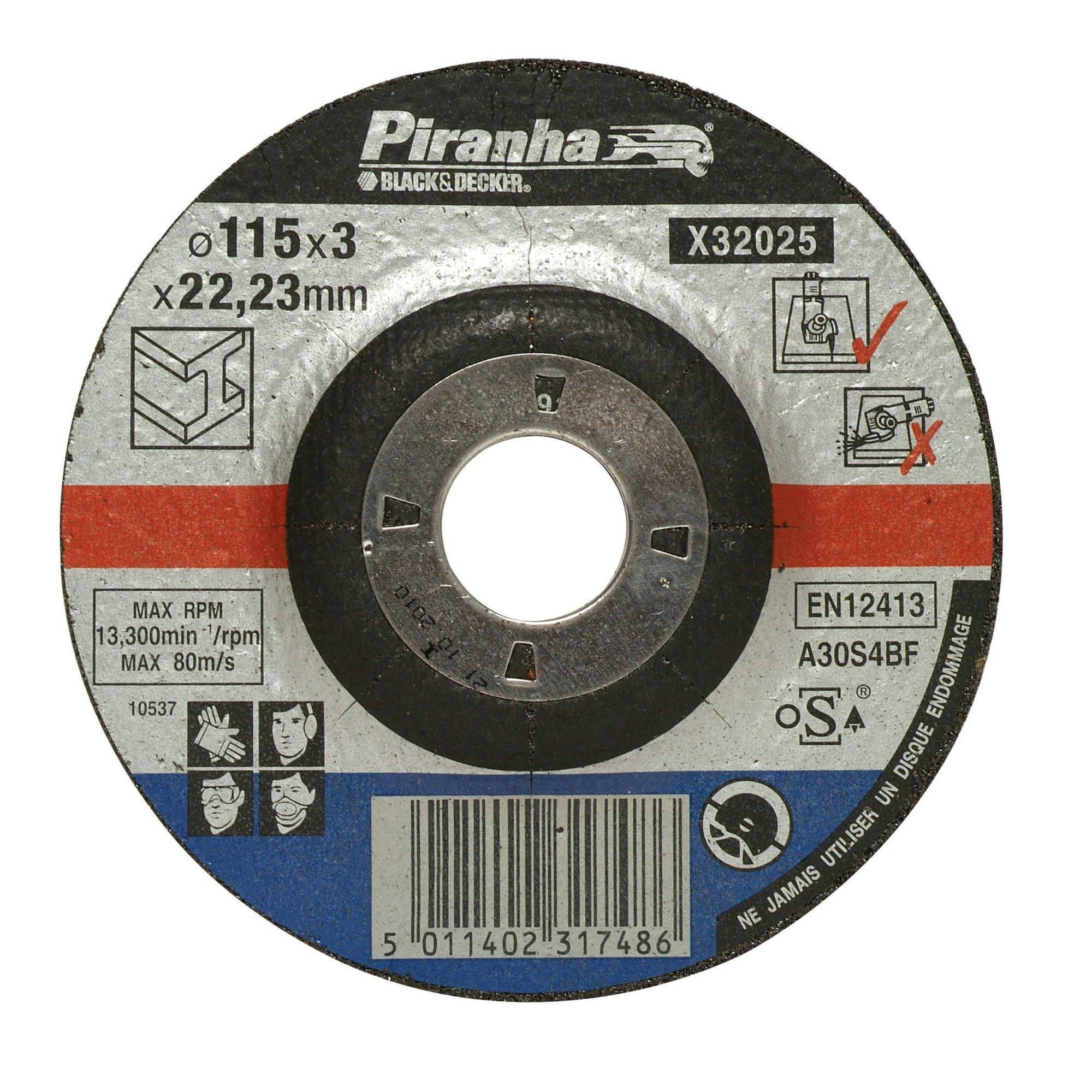 Piranha Doorslijpschijf Metaal 115X32 Mm 6 Stuks X32025A Qn piranha kopen in de aanbieding