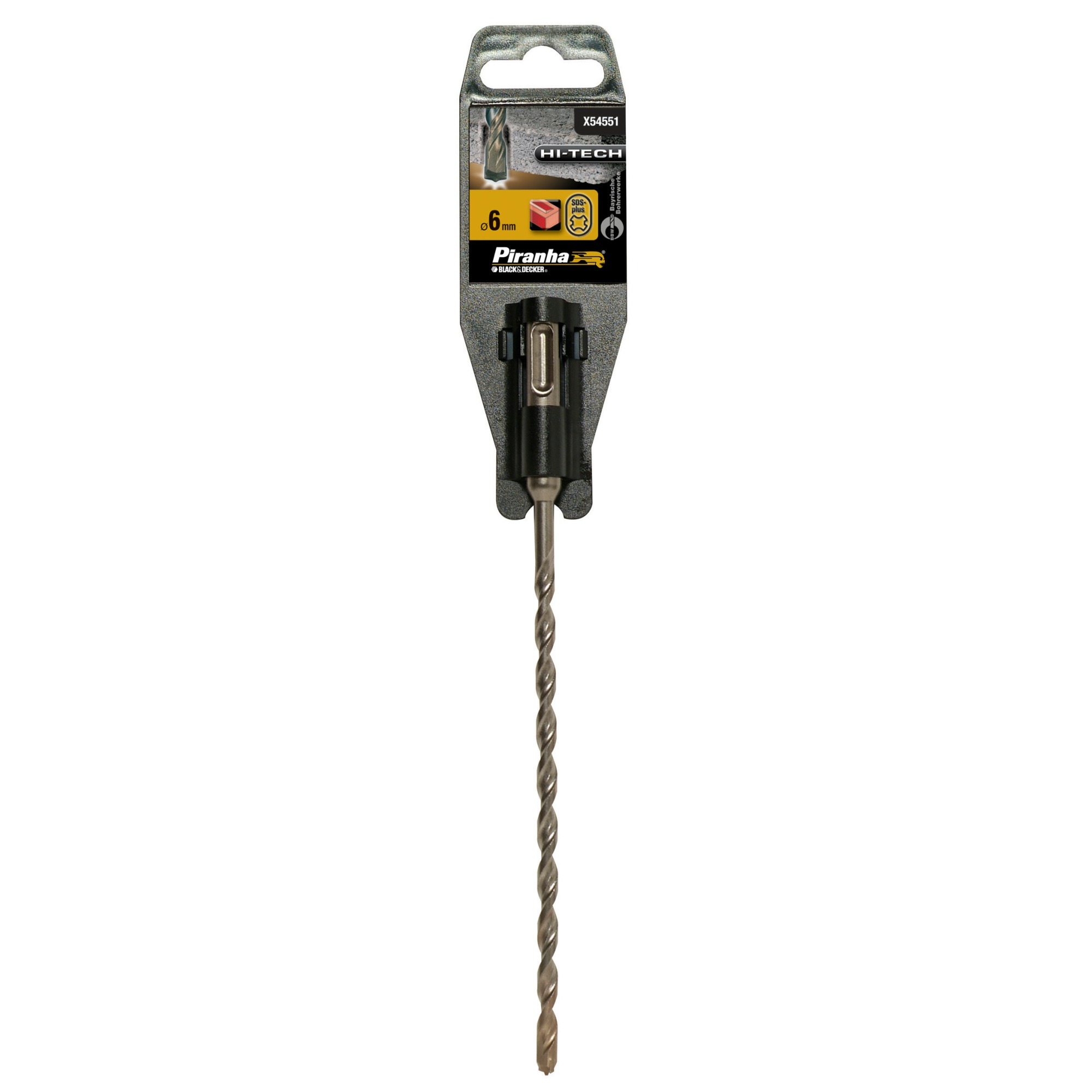 Piranha Hi Tech Sds Met Betonboor 6X210 Mm X54551 Qz piranha kopen in de aanbieding