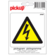 Pickup Pictogram 10x10cm Gevaar voor electrische spanning