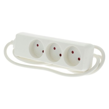 OK stekkerdoos 3V wit 2x1 mm 1,5 meter