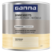 GAMMA binnenbeits transparant white wash 250 ml