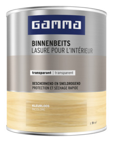 GAMMA binnenbeits transparant kleurloos 750 ml