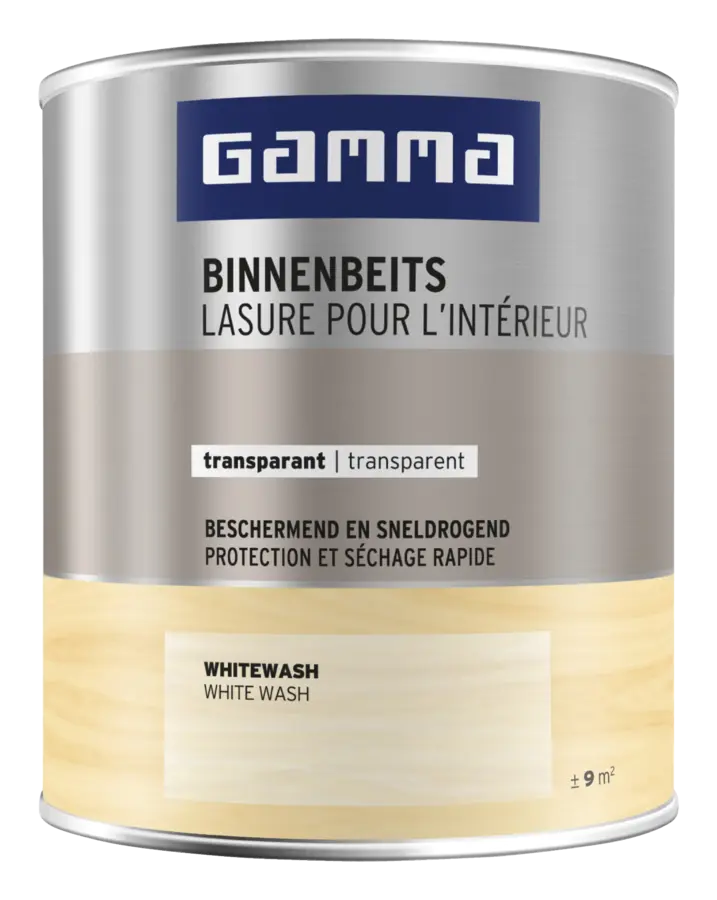 GAMMA binnenbeits transparant white wash 750 ml