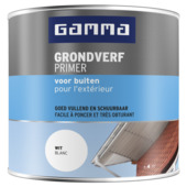 GAMMA grondverf buiten wit 250 ml