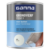 GAMMA grondverf buiten 750 ml wit