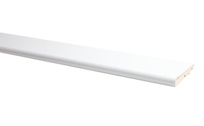 Plint Model Rond Hoogglans Wit 1,4 x 7,5 x 240 cm