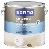GAMMA grondverf binnen extra dekkend 2,5 L wit