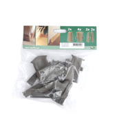 Plintaccessioresset t.b.v. Europlint Donker Grijs 10 Stuks