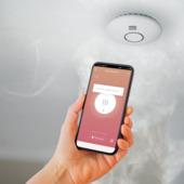 Qnect Rookmelder Smart Home Inclusief Batterij