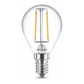 Philips LED kogel E14 15W filament helder niet dimbaar