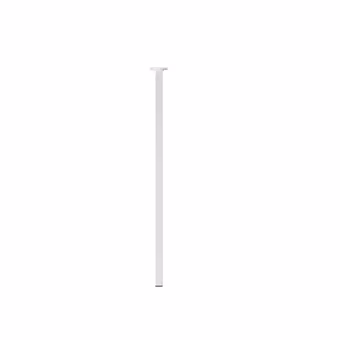 Duraline tafelpoot vierkant wit 2,5x2,5x75 cm