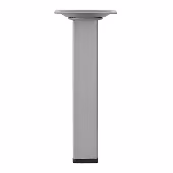 Duraline meubelpoot vierkant zilvergrijs 25x25 mm 15 cm