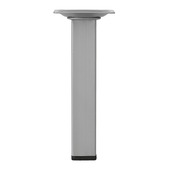 Duraline meubelpoot vierkant zilvergrijs 25x25 mm 15 cm