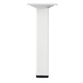 Duraline meubelpoot vierkant wit 2,5x2,5x15 cm