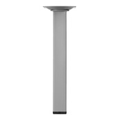Duraline meubelpoot vierkant zilvergrijs 25x25 mm 20 cm