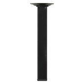 Duraline meubelpoot vierkant zwart 2,5x2,5x20 cm