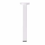 Duraline meubelpoot vierkant wit 2,5x2,5x25 cm