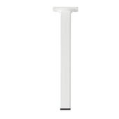 Duraline meubelpoot vierkant wit 2,5x2,5x25 cm