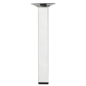 Duraline meubelpoot vierkant chroom 25x25 mm 20 cm