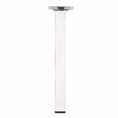 Duraline meubelpoot vierkant chroom 25x25 mm 25 cm