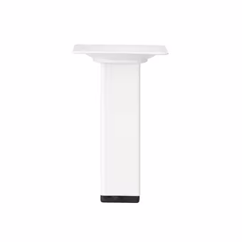 Duraline meubelpoot vierkant wit 2,5x2,5x10 cm