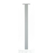 Duraline tafelpoot vierkant zilvergrijs 50x50 mm 72 cm