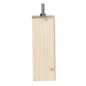 Duraline meubelpoot vierkant vuren ongelakt 50x50 mm 15 cm