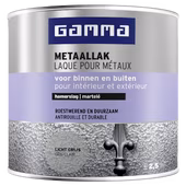 GAMMA metaallak hamerslag lichtgrijs 250 ml