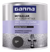 GAMMA metaallak hamerslag zwart 250 ml