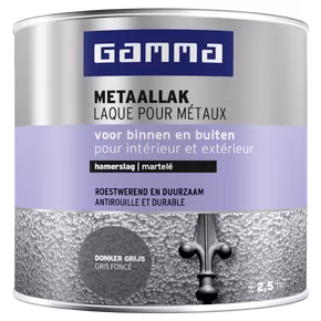 GAMMA metaallak hamerslag donkergrijs 250 ml