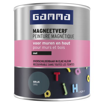 pack dwaas Oriënteren GAMMA | GAMMA magneetverf mat grijs 750 ml kopen? | magneetverf