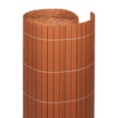 Balkonscherm PVC walnoot ca. 180 x 300 cm