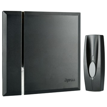 Byron deurbel draadloos zwart