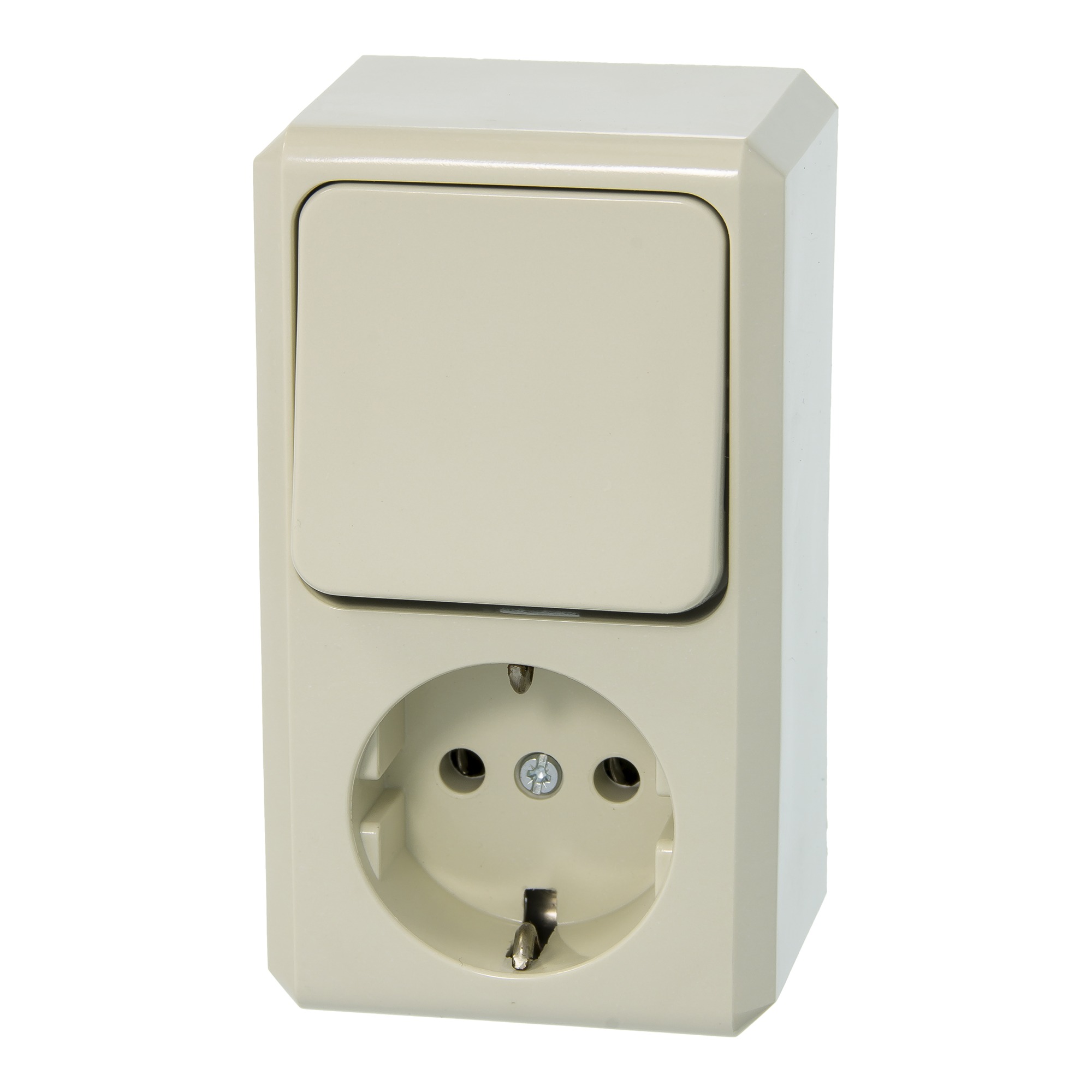 Merten Schneider Electric Contura Opbouw Combinatie Randaarde Creme merten kopen in de aanbieding