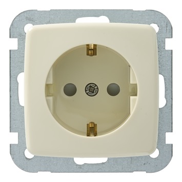 GAMMA K2 enkel geaard stopcontact crème