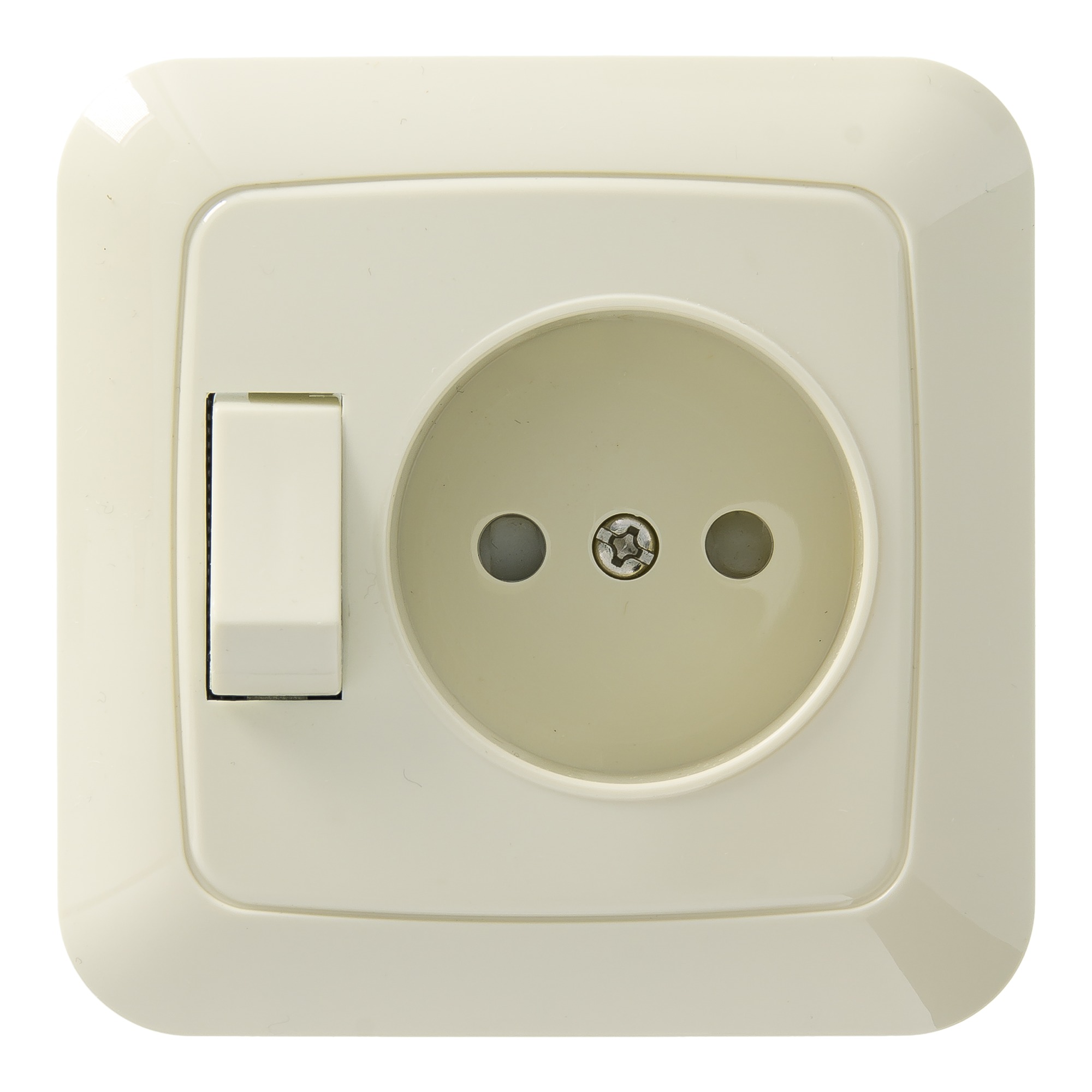 Gamma K2 Stopcontact Met Schakelaar Creme gamma kopen in de aanbieding