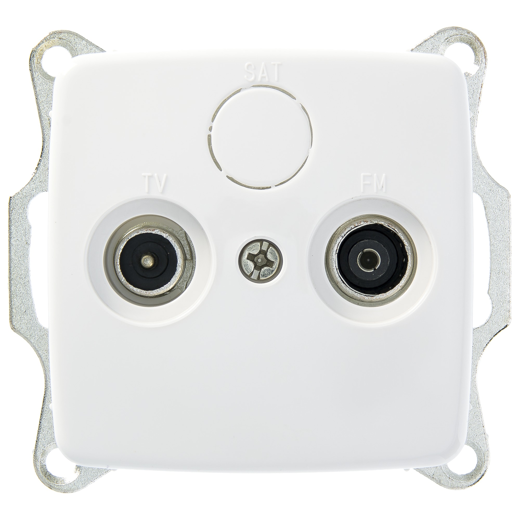 Gamma K2 Contactdoos Coax Wit gamma kopen in de aanbieding