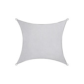 Handson schaduwdoek vierkant wit 3,6 m waterafstotend