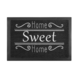 Schoonloopmat Home Sweet Home 39x58 Antraciet