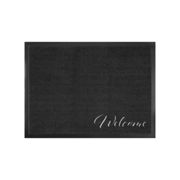 Schoonloopmat Welcome 58x78 Antraciet