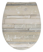 Cedo Pastel wood wc bril softclose duroplast