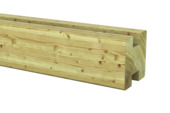 Gamma Sleufpaal tussen grenen ca. 88 x 88 cm lengte ca. 270 cm aanbieding